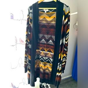 Missoni for Target Open Front Zig Zag Cardigan Sweater Size 3X